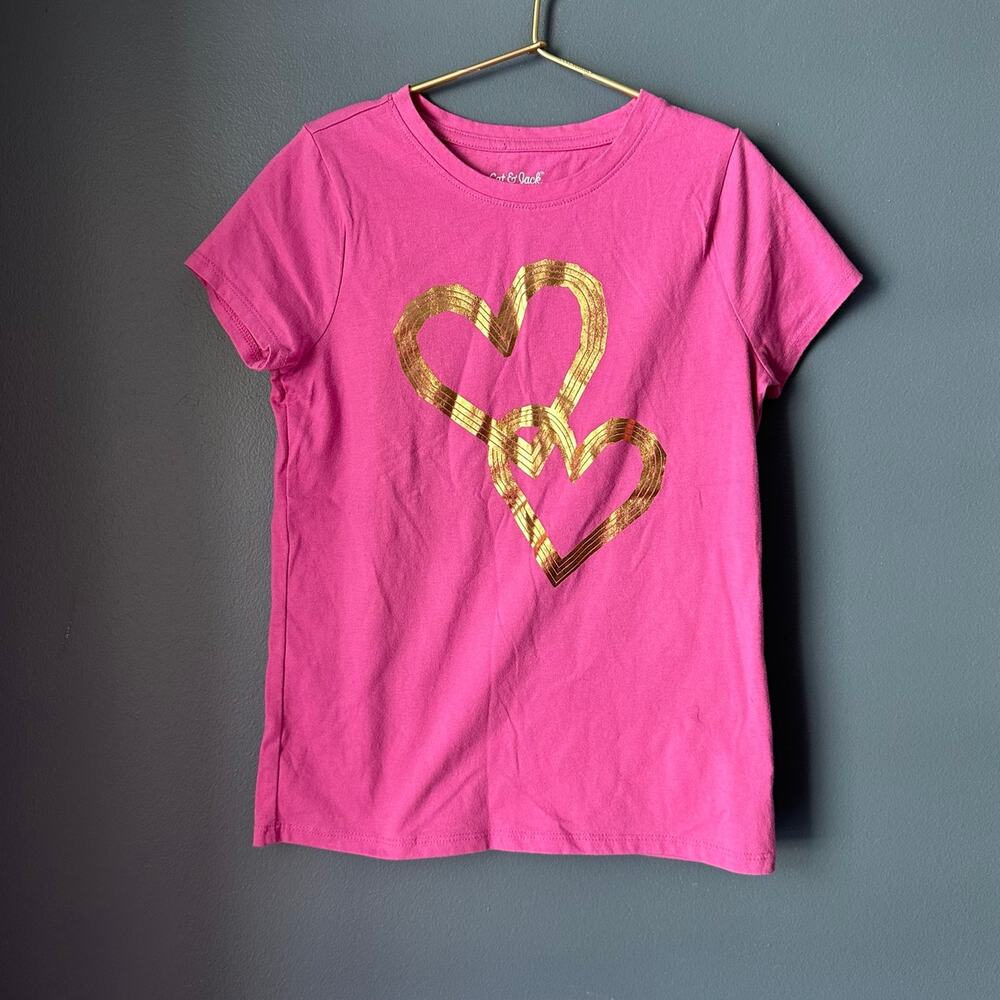 Gold‎ heart tee